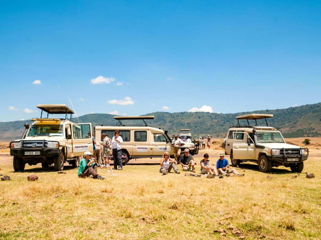 Reisegruppe macht eine Pause