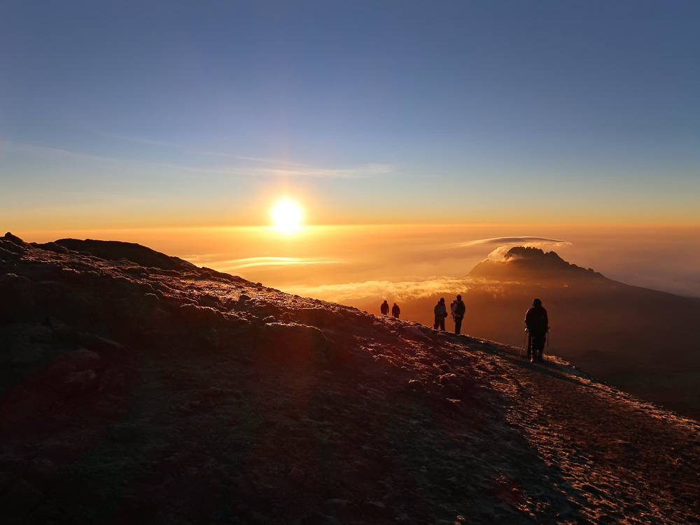 Sonnenuntergang auf dem Kilimanjaro